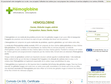 Tablet Screenshot of hemoglobine.info